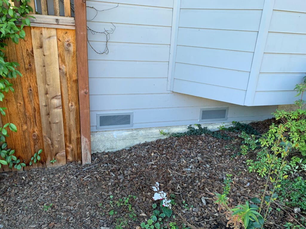 fire safe foundation vents installed on home