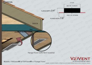 Flange Front Soffit Vent