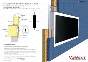 Fiber Cement Foundation Vent