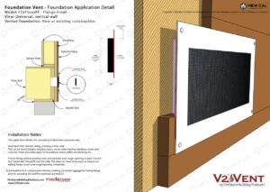 Flange Front Foundation Vents