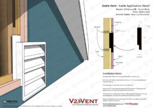Foam Back Gable Vent