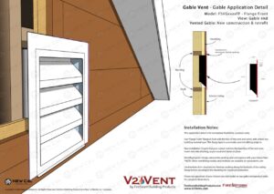 Flange Front Gable Vent