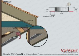 Continuous Flange Front Vent
