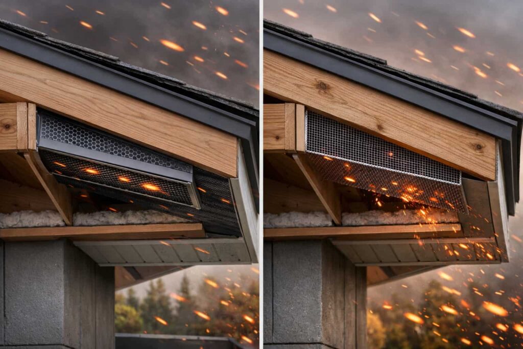 wildfire-resistant vents