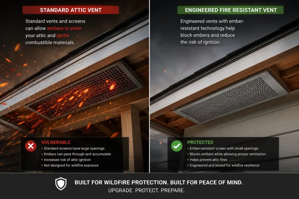 Standard Vents vs. Fire Resistant Vents