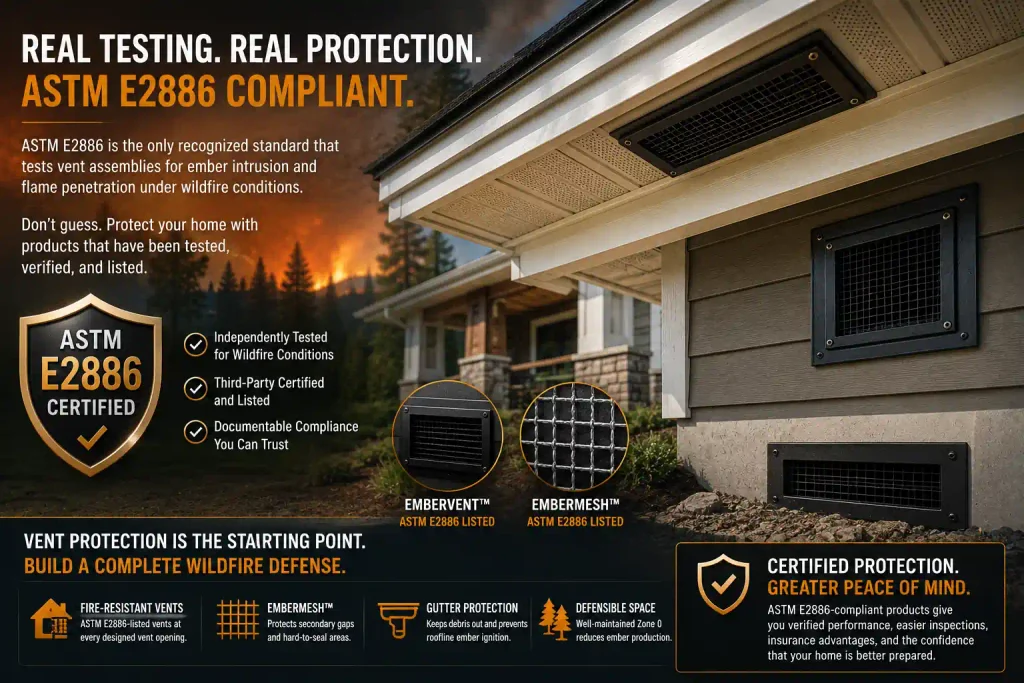 Certified Wildfire Vent Protection