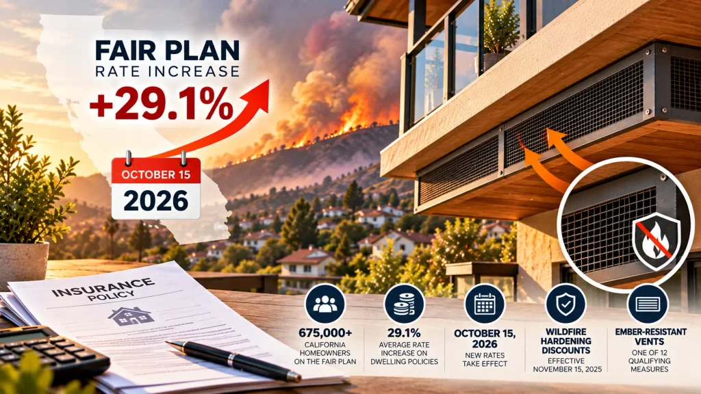 California FAIR Plan rate increase 2026