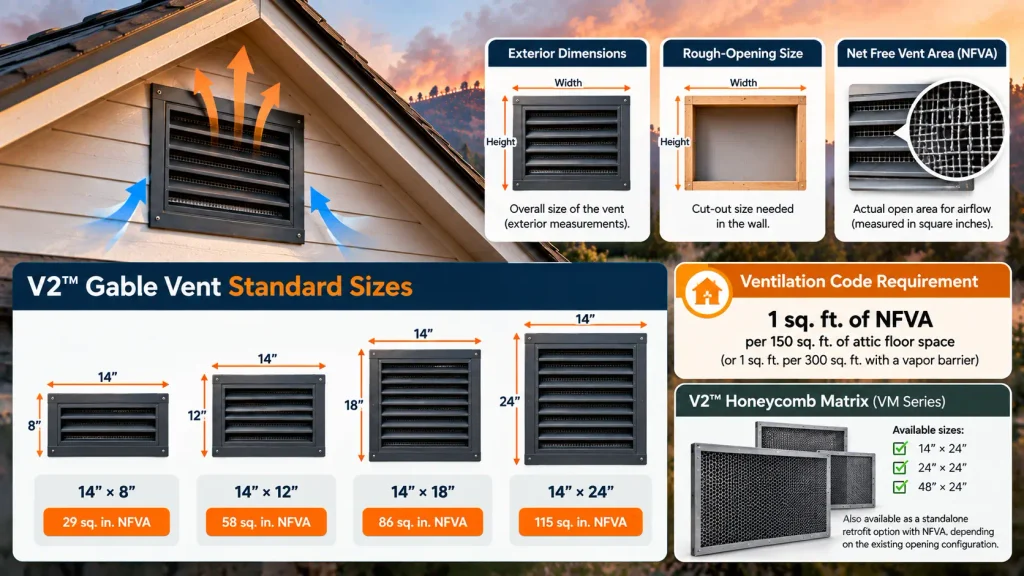 Gable Vent Sizes and Ventilation Guide