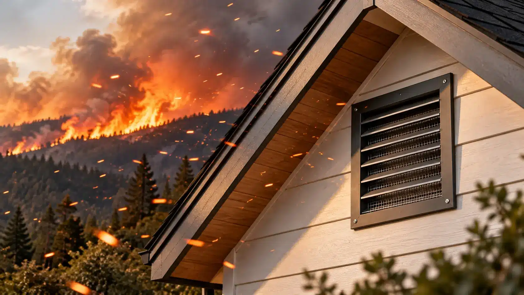 Gable Vents for Wildfire-Prone Homes